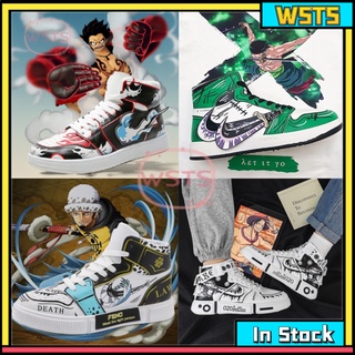 One Piece Tênis / Sapato Casual / Unissex De Cano Alto Luffy / Zoro / Ace calçado desportivo