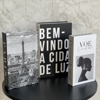 Conjunto Caixa Porta Objetos/Livro Decorativa Luxo - Voe (3)