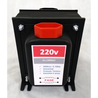 Conversor de voltagem 110v 220v para geladeira freezer microondas ar condicionado até 9000 btus autotransformador 3000va