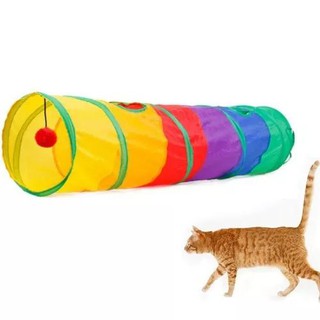 Brinquedo Interativo Para Gatos Pets Túnel Labirinto Colorido (2)
