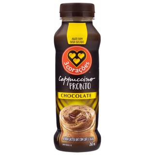 Bebida Láctea Cappuccino Chocolate 260ml 3 Corações (1)