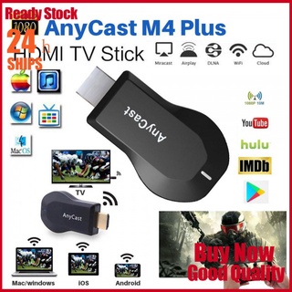 AnyCast M4 Plus Mirascreen TV Stick WiFi Dongle Receiver 1080P Display HDMI DLNA Airplay Miracast