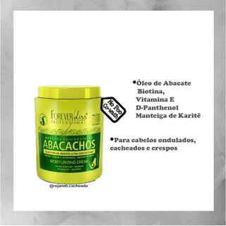 Creme de Pentear para Cacheadas Abacachos 950g Forever Liss + Brinde (4)