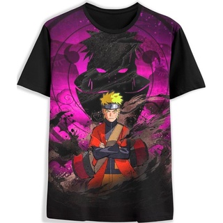 Camisa Camiseta 3d Full Naruto Uzumaki Sombra