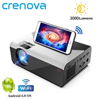 G08 CRENOVA MINI Projetor Suporte 1080 P 3000 Lumens Android Wifi Bluetooth Para O Telefone 3D De Home Theater Cinema