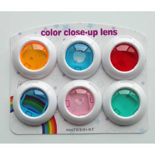 6pcs Color Filter For Fuji Instax Mini 7S Mini 8 Mini7s/8/9/kt General Purpose Photochromic Glasses Camera Accessories
