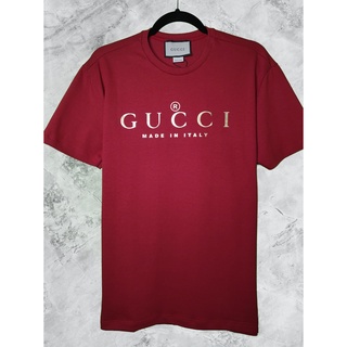 Camiseta / T-Shirt Masculina Premium Gucci Logo Dourado