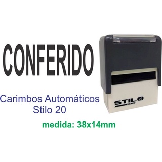 Carimbos Automaticos Conferido - Medida 38x14mm