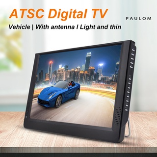 D12 Mini Tv Digital De Bolso Analógico De Carro De 12 Polegadas Atsc Dvb-T2