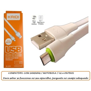 Cabo Carregador USB para celular Samsung Galaxy J8 V8 Turbo carregar Rápido (2)