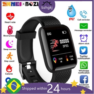 SKMEI 116PLUS novo à moda relógios inteligentes esportes eletrônicos smartwatch rastreador de fitness para android smartphone ip67 à prova dip67 água relógio D20