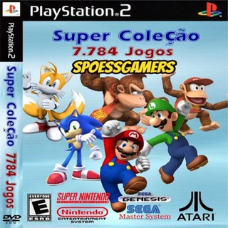 Super Coleção 7784 Jogos Master System, Sega, Ps2 Patch