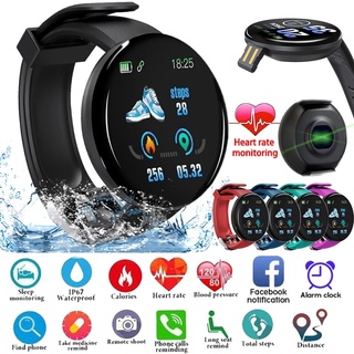 Relógio De Pulso Smart D18 Com Monitor De Frequ Ncia Cartão Aca / Pressão Arterial / Oxigênio Impermeável Para Android / Ios Twinkle13 (3)