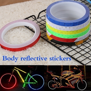 Bicicleta Adesivos Refletivos Ciclismo Fluorescente Fita Reflexiva Adesiva Segurança Decor (5)