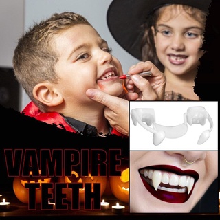 Fantasia Retrátil Vampiro Halloween Zumbi De Dentaduras Dentes Pequenos Vampiros Cosplay G4C5 (6)