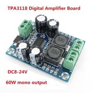 Módulo Amplificador De Áudio Digital 60w Dc8-24V Mini Tpa3118 Xh-M311