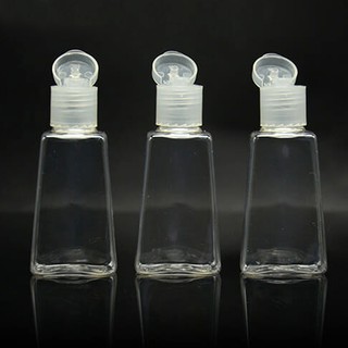3 Frascos Plásticos Para Viagem 30ml Viagem Para Alcool Gel Sabonete Liquido Shampoo ÚLTIMOS KITS (1)