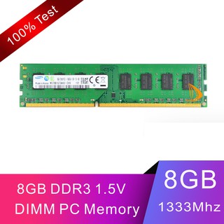 Para Samsung 8 Gb Pc3 10600u 2rx8 Ddr3 1333 Mhz Ram Memória Desktop Intel Dimm 1.5 V | For Samsung 8GB PC3 10600U 2RX8 DDR3 1333MHz Memory RAM DIMM Desktop Intel 1.5V