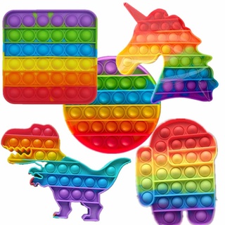 Brinquedo Pop It Fidget Toy Empurre Pop 15cm Bubble Fidget Sensorial Toy Anti Estresse Ansiedade Autismo Promoção Dia das Crianças