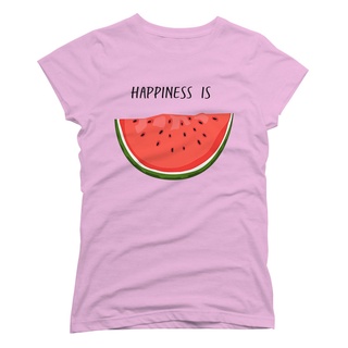 Camiseta Babylook Feminina T- Shirt Melancia Happiness Is Verão (1)