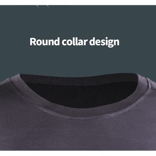 1 PÇ Segunda Pele Térmica de Malha Rayon Slim / Camiseta de Gola Redonda Fina Masculina para Suor 188 (7)