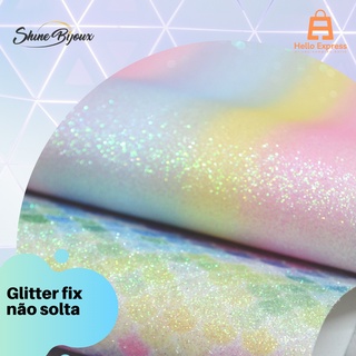 Lonita arco íris ou sereia escamas candy collor Glitter fix placa 24x40cm (3)