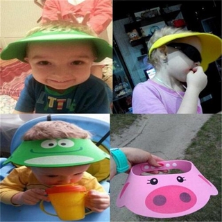 Children's adjustable shower cap, eye protection bath cap (2)