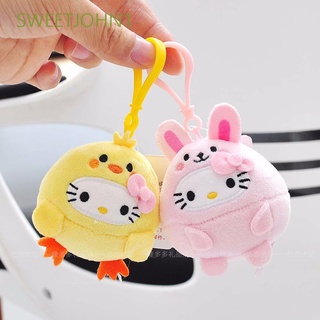 Sweetjohn1 Chaveiro Hello Kitty Com Fivela De Plástico Para Bolsa / Chaveiro De Pelúcia Multicolorido (1)
