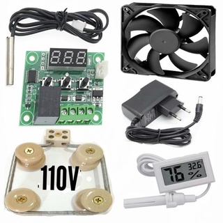 Kit Para Chocadeira 110v Termostato Medidor Umidade Cooler