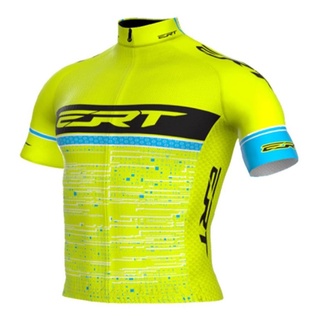 Camisa Ciclismo ERT modelo Elite para bike e bicicleta com protecao uv e ziper com abertura total da camisa