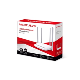 Roteador Mercusys MW325R Wireless 300Mbps 4 portas 10/100Mbps 4 Antenas 5dBi