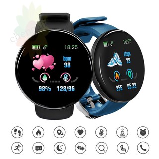 Relógio Inteligente Smartwatch Redondo D18 Unissex Esportivo para Android e IOS recebe notificações de mensagens