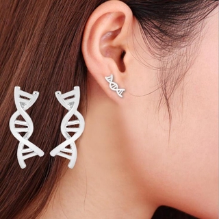 Brinco Fashion Duplo De Helix Feminino Fofo Dna Brincos Bijuteria De Ciência Geeky Presente | Fashion Double Helix Earrings women Cute DNA Earrings brinco Science Jewelry Geeky gift (1)