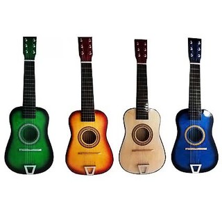 Mini violão infantil tamanho mini feito em madeira com cordas de aço acústico em várias cores