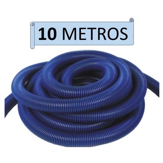 Mangueira Flutuante Para Piscina Aspiração Azul (10 Metros)