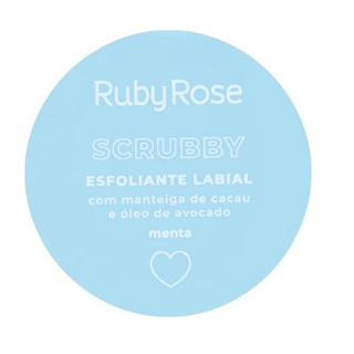 Scrubby Esfoliante Labial Hidratante Tratamento dos Lábios - Menta - Ruby Rose (2)