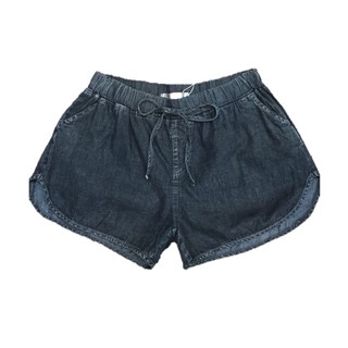 Short Jeans Feminino Cintura Elástico com Bolsos hot pants Verão moda Importado (5)