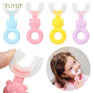YUYUP Kid's Children's 2-6 years Old Manual Dental Care Baby Care U-shaped Toothbrush/Multicolor (1)