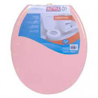 Tampa Assento Sanitário privada Oval Plástico Rosa (RS1) Astra P/ Vasos Ovais