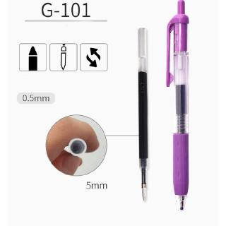 6pcs Color Gel Pen 0.5mm Quick-drying Straight Pen Office School Stationery (8)