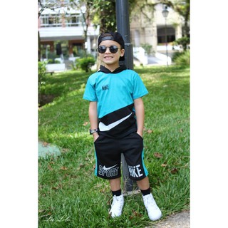 Conjunto infantil juvenil Nike masculino Bermuda e Camiseta 2 ao 14 anos