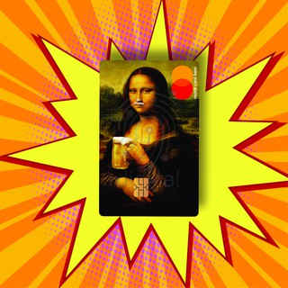 Adesivo Para Cartão Mona Lisa Card Beer