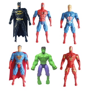 Bonecos Vingadores Heróis Aventureiros Articulados - Homem Aranha | Hulk | Super Homem | Batman | Capitão America | Homem de Ferro