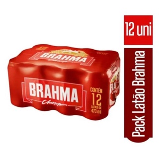 Cerveja Brahma LATÃO 473ML Pack 12 Unidades