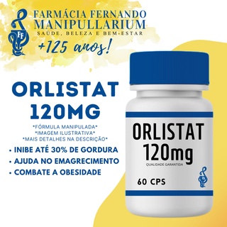 Orlistat 120mg 60 cps - Orlistate Remédio para Emagrecer Perda de Peso Redutor de Gordura