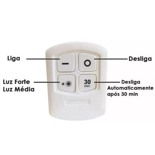 Lampadas Luminaria 5 unidades Led Teto Sem Fio Spot Controle Remoto 15w Cozinha Casa (4)
