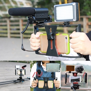 13love) Suporte Estabilizador De Câmera De Vídeo Rig Para Smartphone (2)