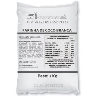 Farinha de Coco - Deliciosa Farinha Pronta Entrega C2 Alimentos