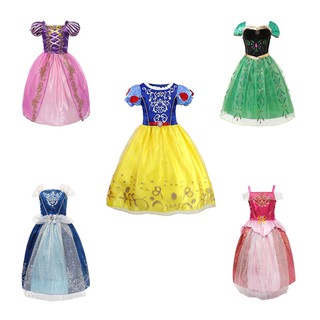 Vestido de Malha das Princesas da Disney/Infantil/Feminino (1)