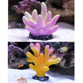 Resina Artificial Mini Decoração de Aquário de Coral Simulação Multicolorida Recife de Coral Estrela do Mar Jardim Bonsai Ornamento de Tanque de Peixe (6)